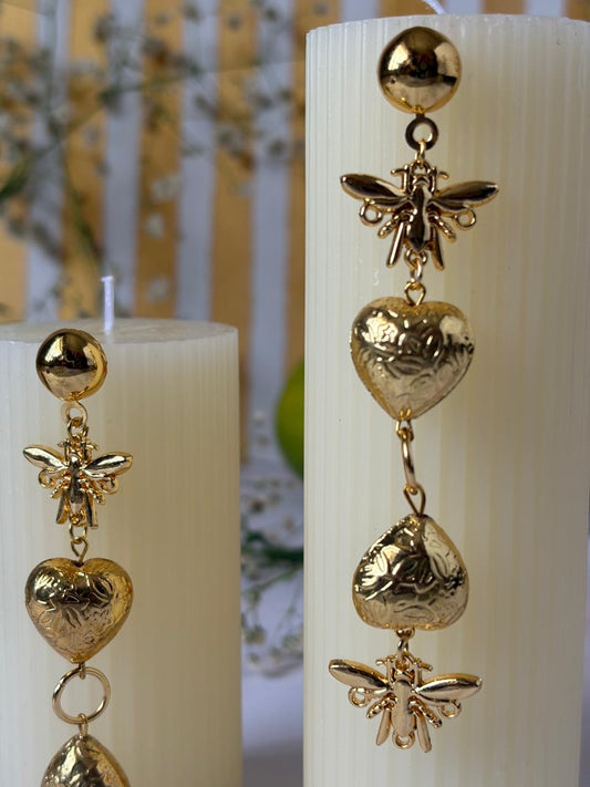 Vintage honeybee dangle Earrings