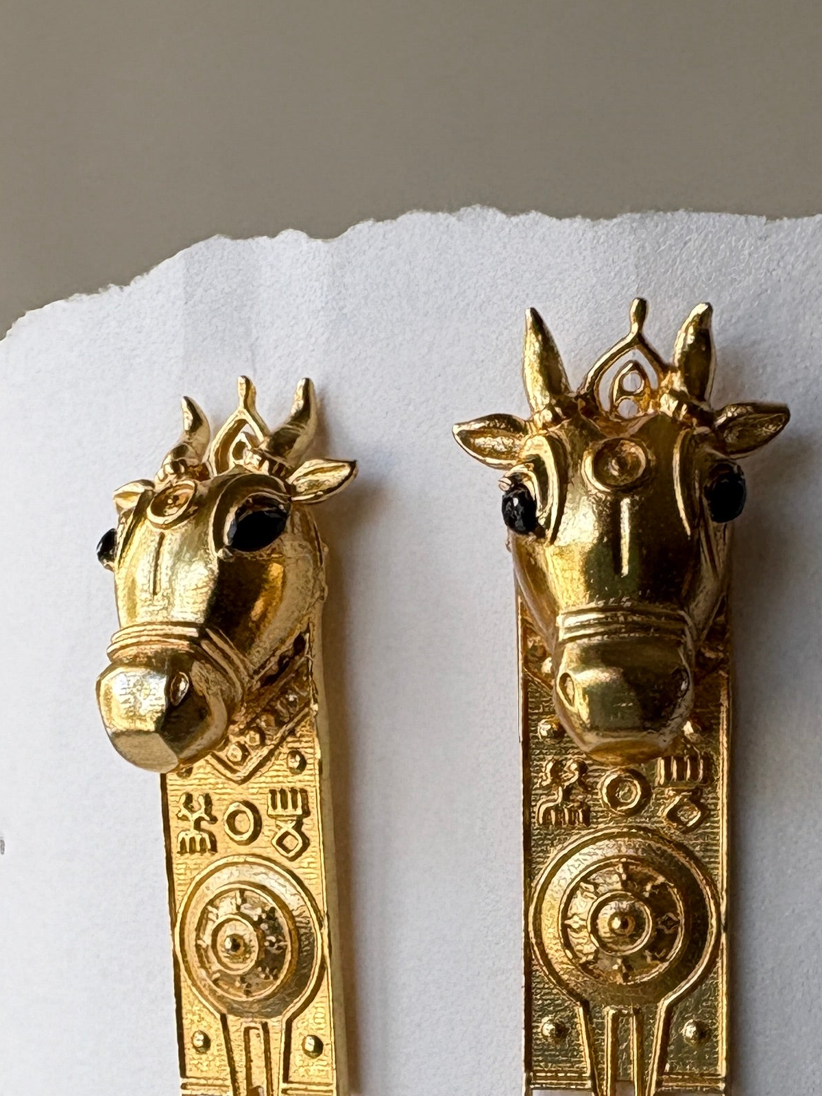 Tribal Taurus earring