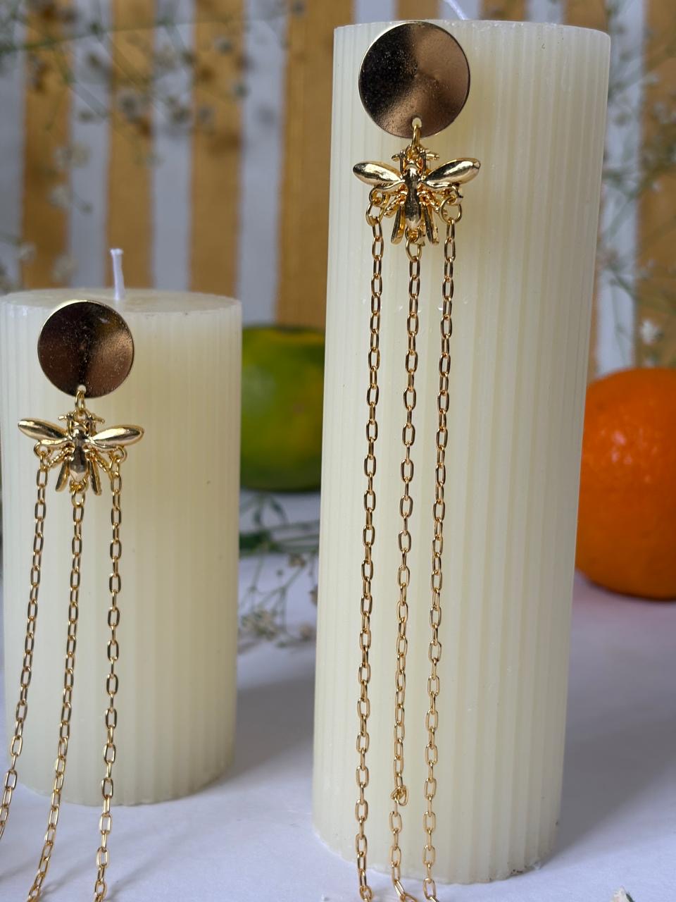 Bee chain Earrings