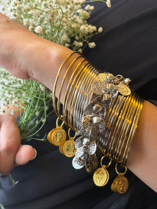 Dual tone sikka bangles