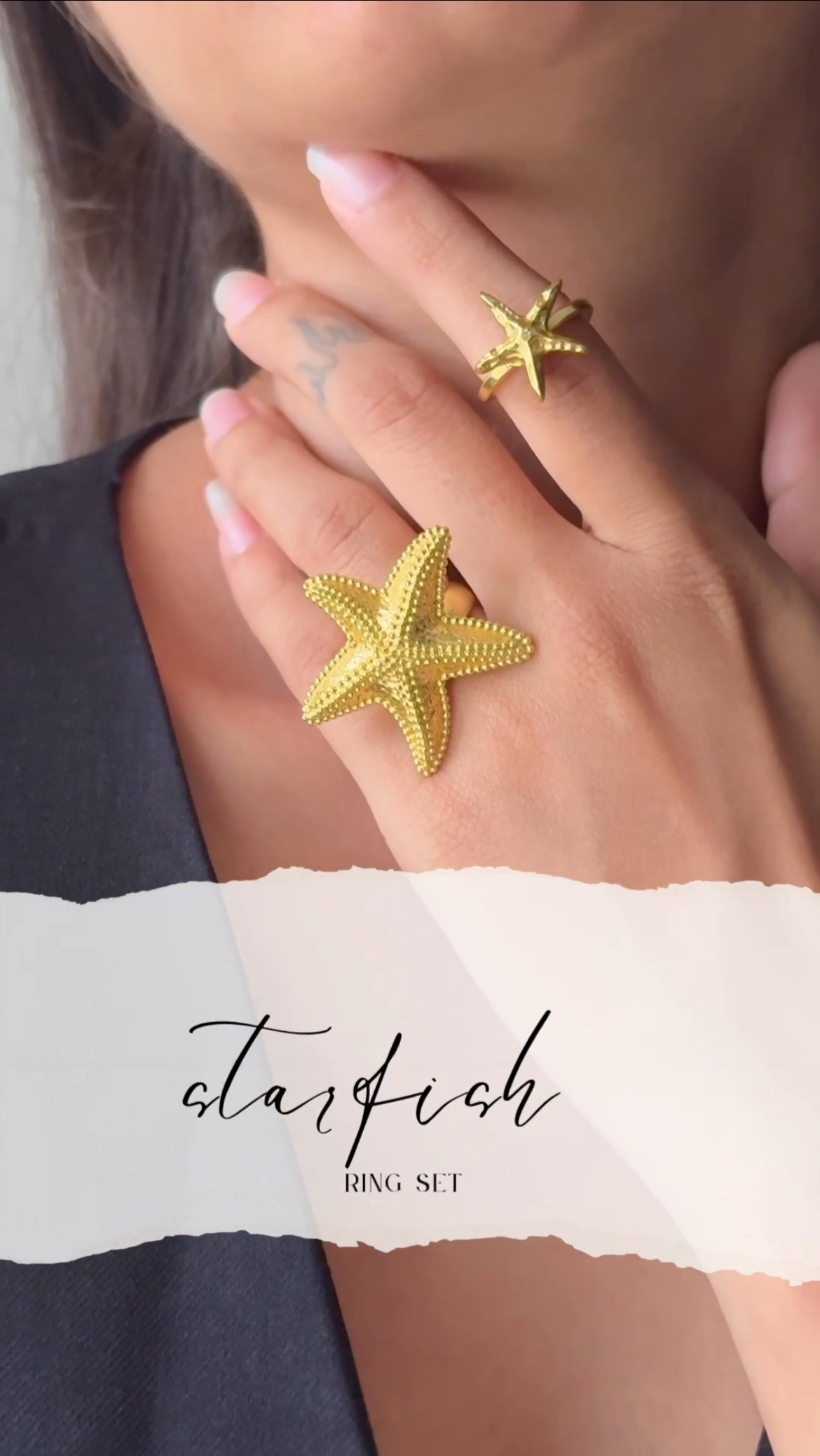 Starfish ring set