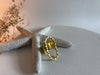 Hammered oval ring