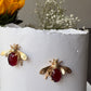 Ruby Bee earrings