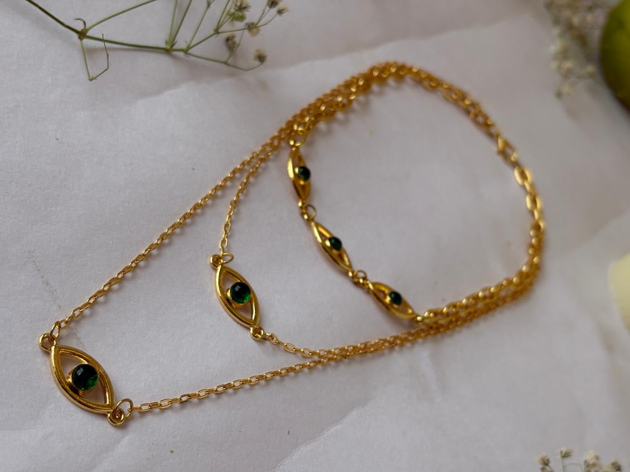 Evil eye neck stack
