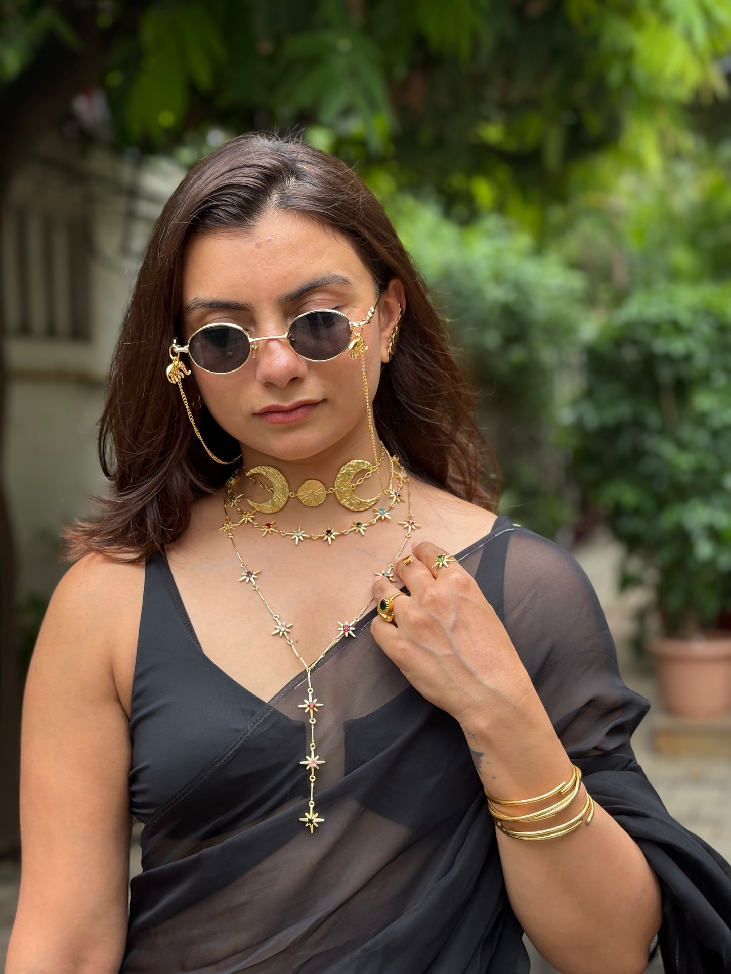 Tribal sun Moon Chocker
