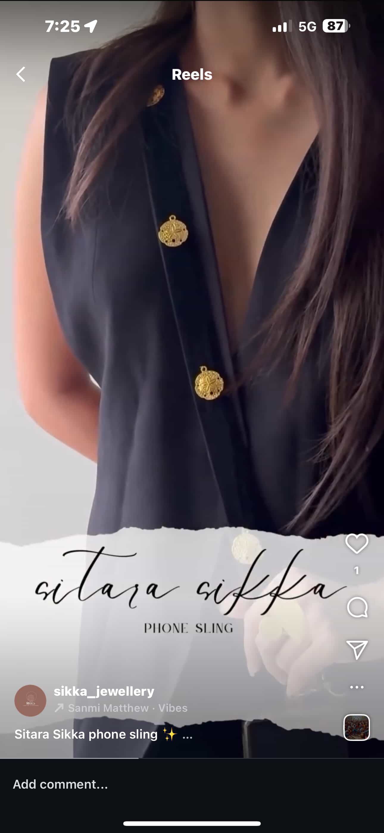 Sitara sikka phone sling