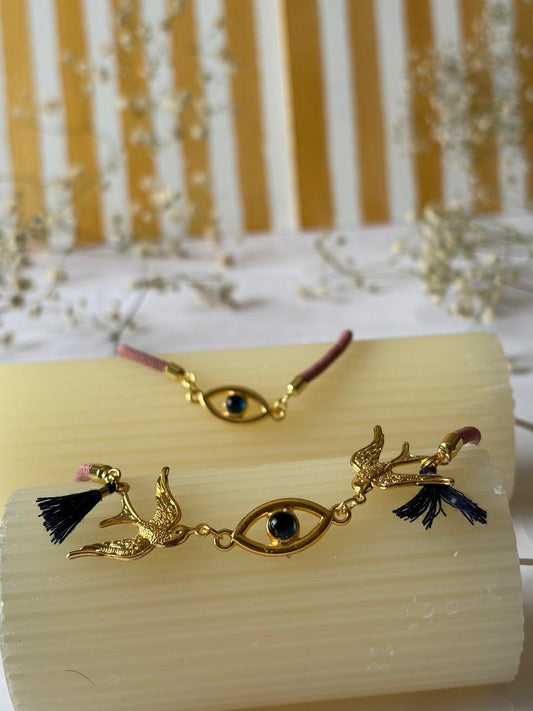 Evil eye Rakhi set (bhai & bhabhi)