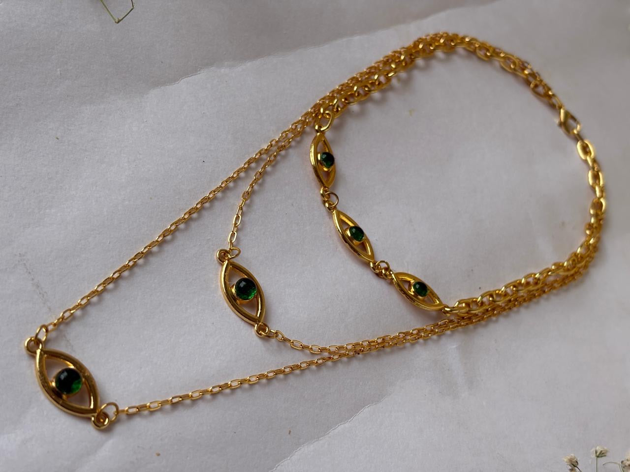 Evil eye neck stack