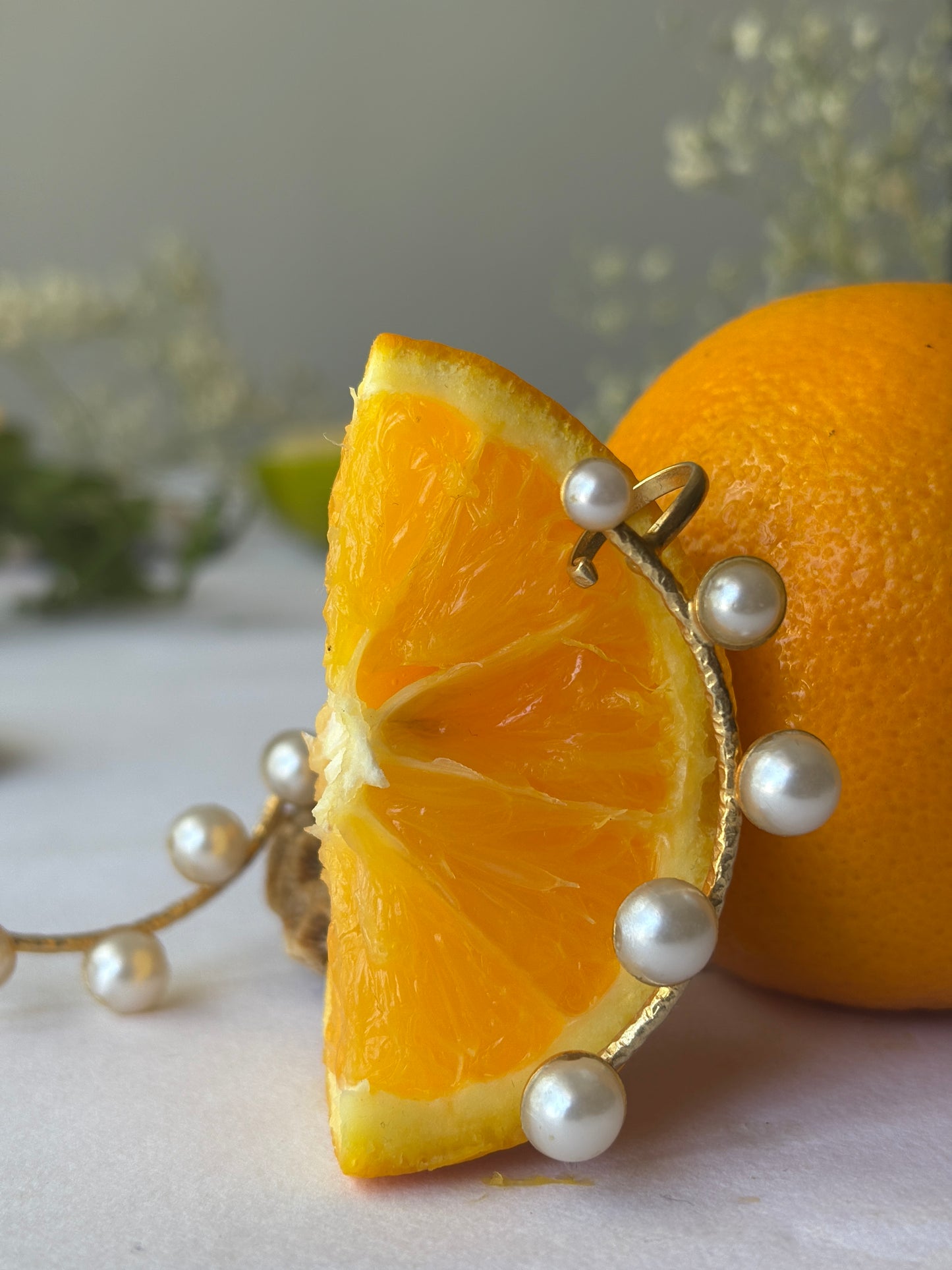 Pearl ear cuff