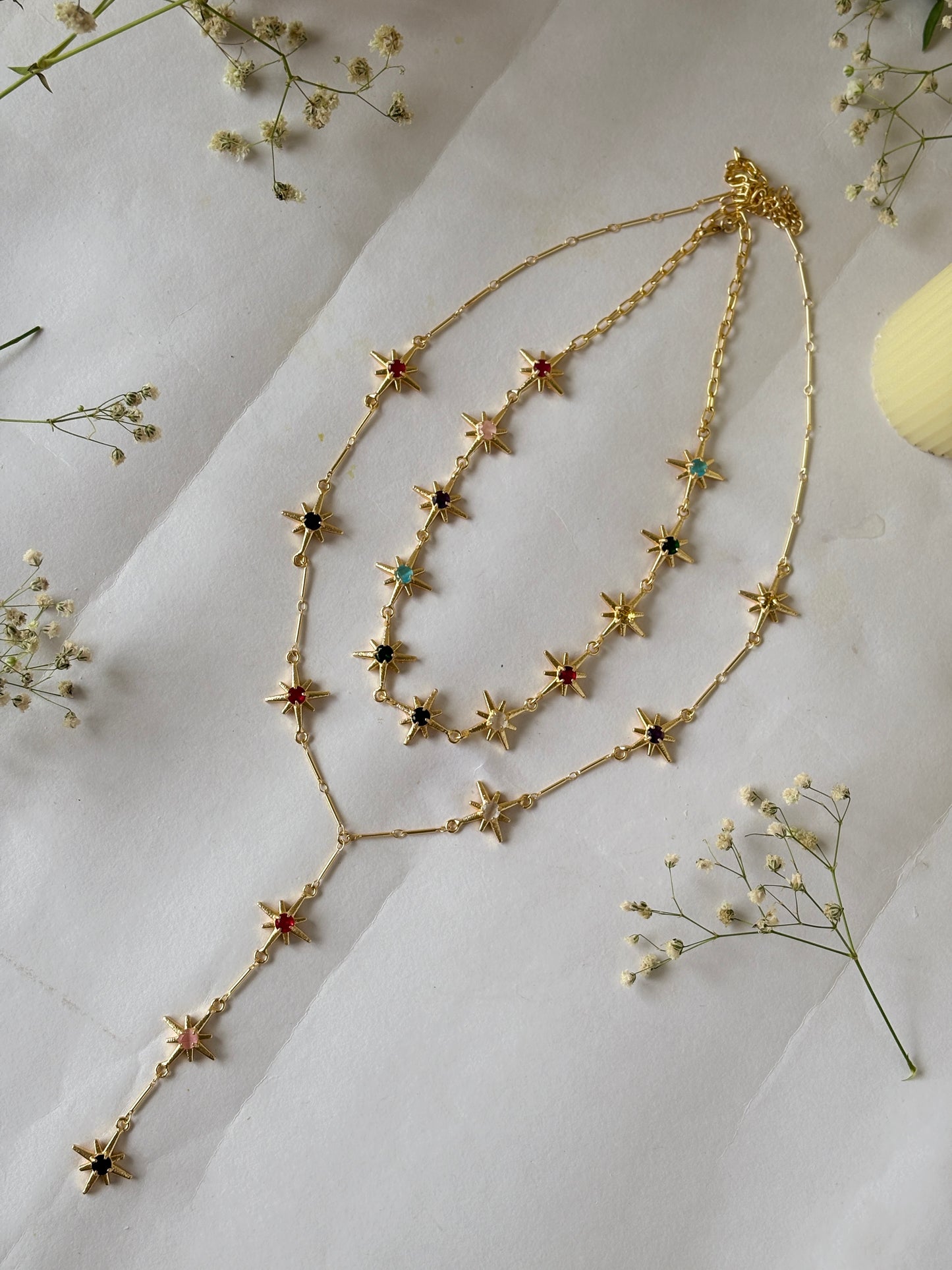 Navratna Sitara neck-set