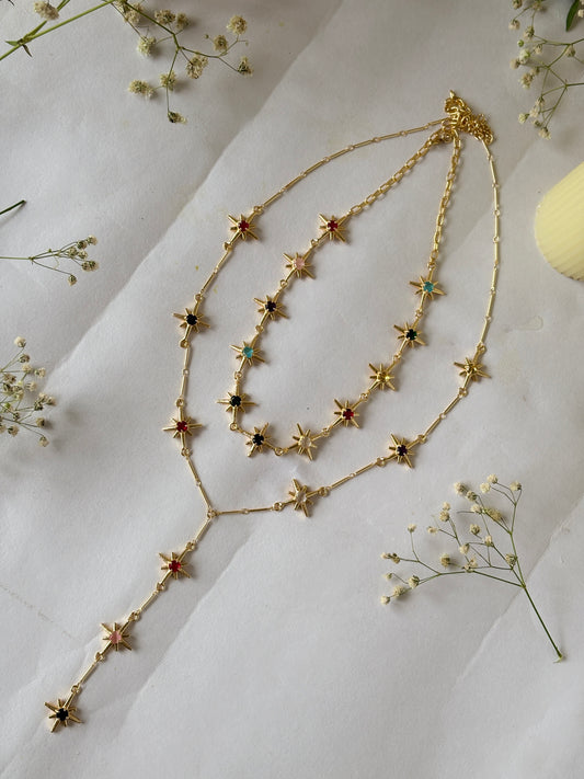 Navratna Sitara neck-set