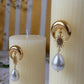 Pearl moon Earrings