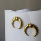 Tribal moon earrings