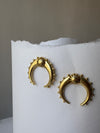 Tribal moon earrings