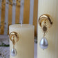 Pearl moon Earrings