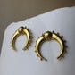 Tribal moon earrings