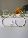 Doted golden hoops
