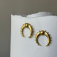 Tribal moon earrings