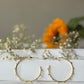 Doted golden hoops