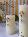 Pearl moon Earrings