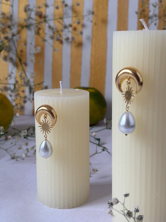 Pearl moon Earrings