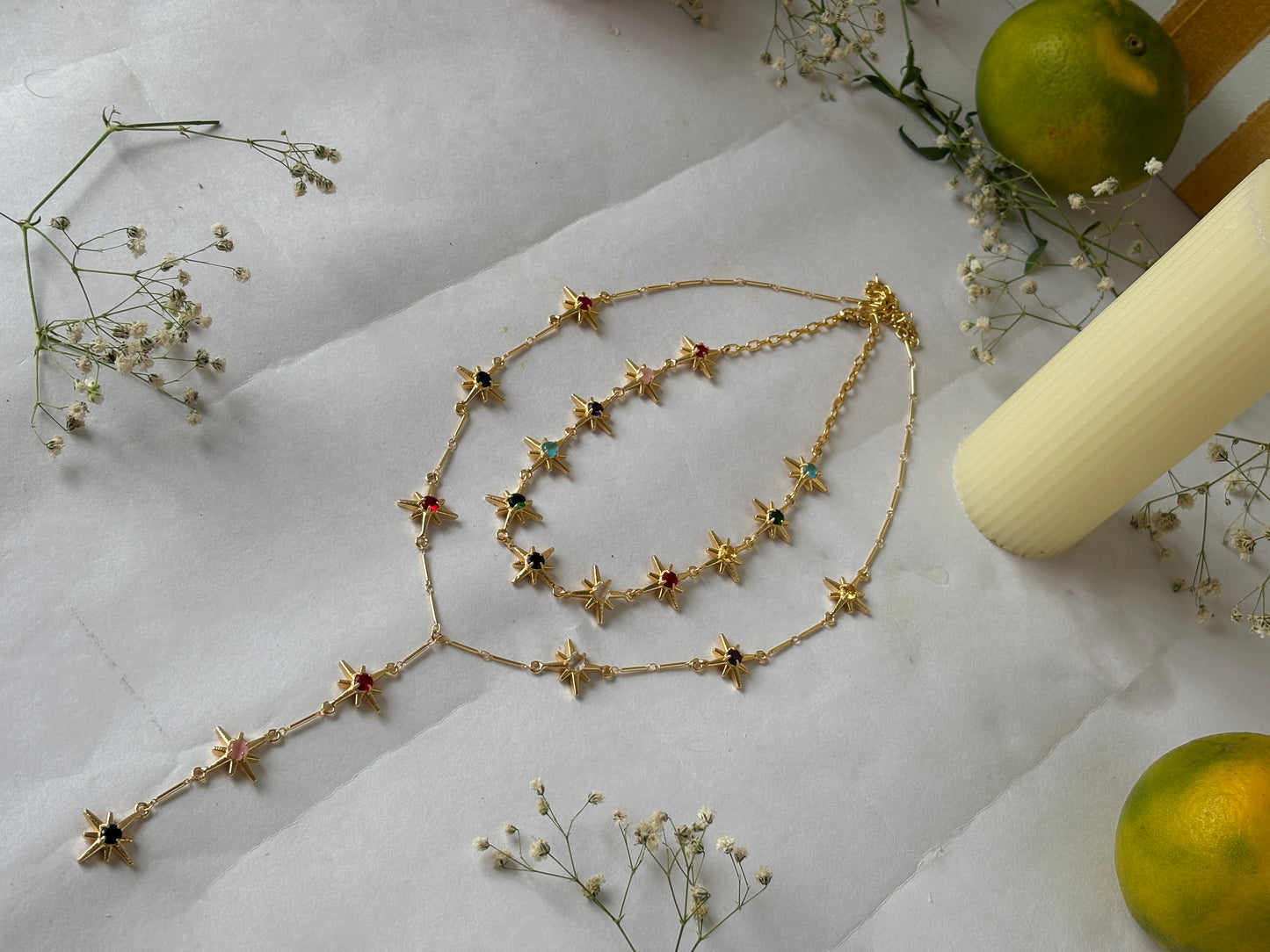 Navratna Sitara neck-set