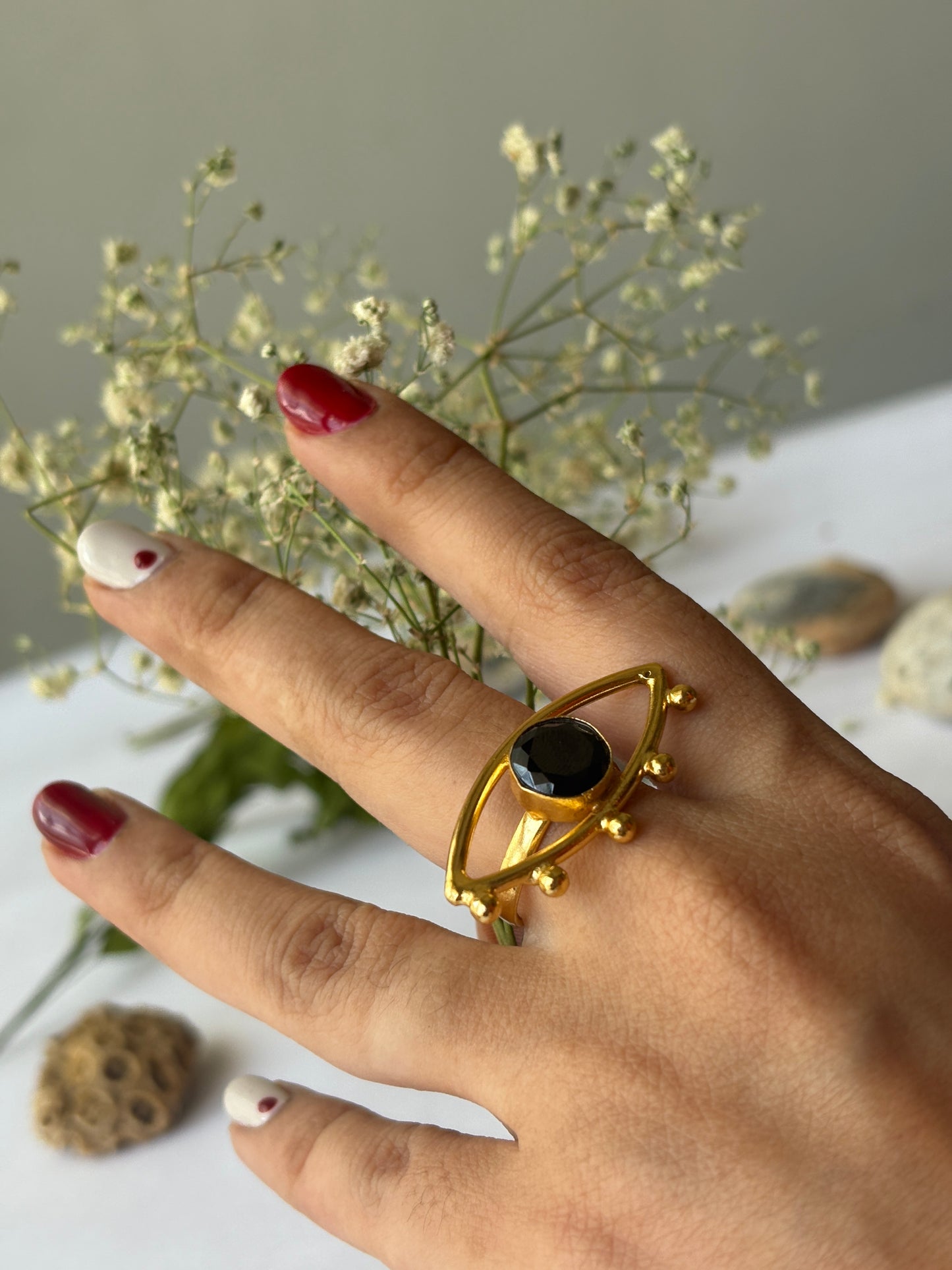 Evil eye ring