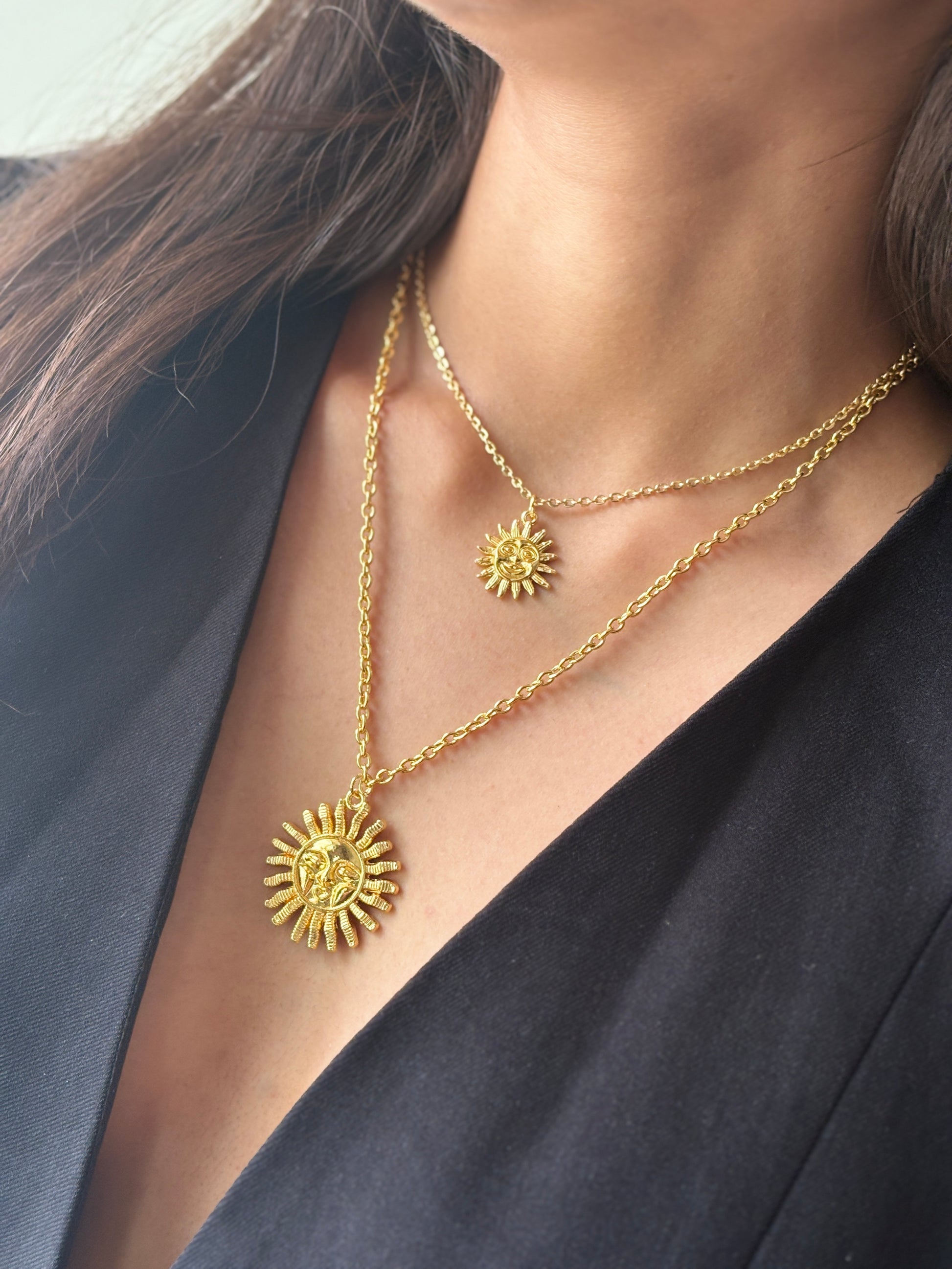 Sun Neck Ruffle Double sun neck stack – sikkajewels