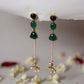 Emerald Kashmiri earring