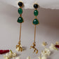 Emerald Kashmiri earring